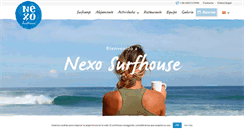 Desktop Screenshot of nexosurfhouse.com